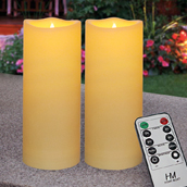 HOME MOST Set of 4 Waterproof LED Flameless Color